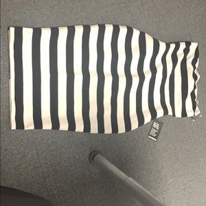 Strapless striped dress made by express